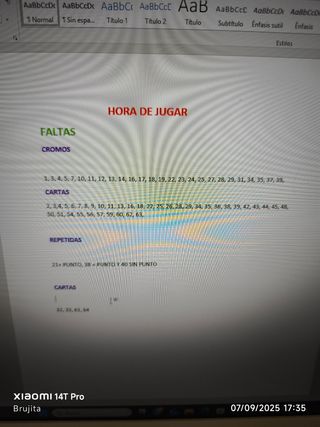 Cambio Cromos Hora de Jugar Disney