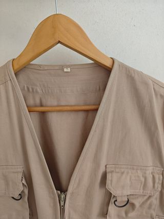 Chaleco multibolsillos marrón hombre talla L Coron