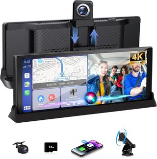 Pantalla Coche 4K Carplay Android Auto 350°