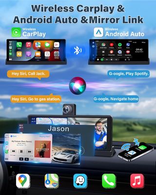 Pantalla Coche 4K Carplay Android Auto 350°