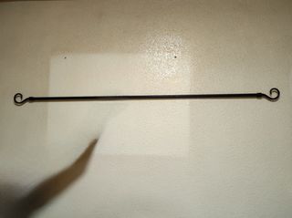 Barra Cortina Forja Negra Extensible