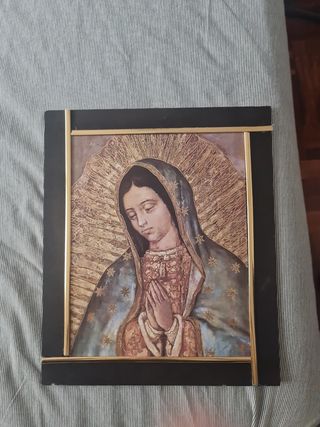 Cuadro Virgen de Guadalupe Dorado