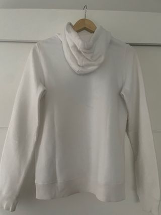 Sudadera Hollister Blanca con Logo