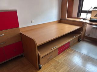 Módulo 2 camas con cajonera