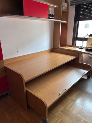 Módulo 2 camas con cajonera