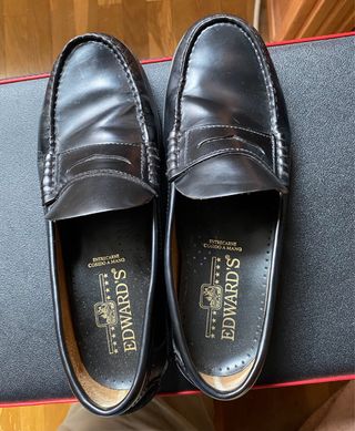 Mocasines Edward's Vestir Hombre Negros
