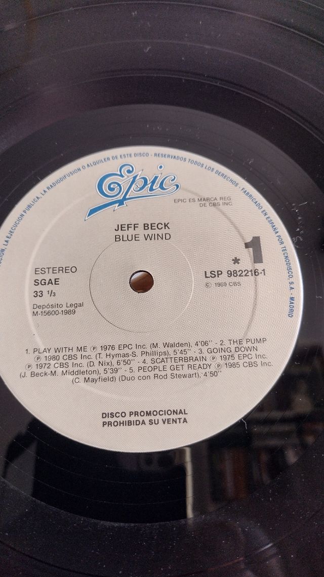 Vinilo LP JEFF BECK