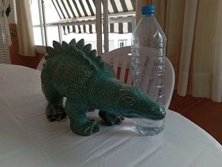 Estegosaurio Cerámica Vidriada Gigante