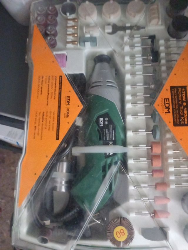 Kit Herramienta Rotatoria EDM 170W 190 Piezas