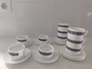 Juego 10 Tazas de Café Porcelana