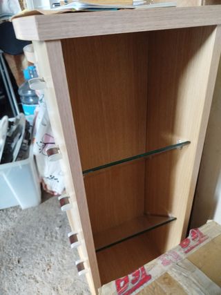 Mueble de entrada madera y metal