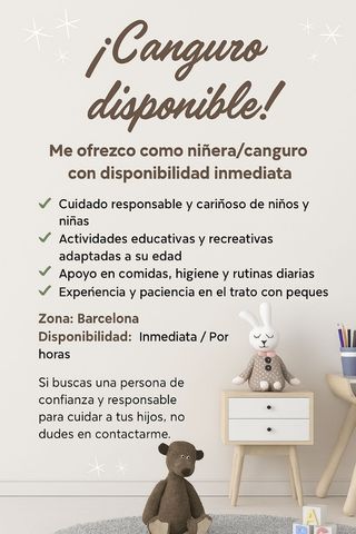 Niñera con Experiencia