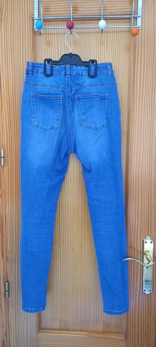 Pantalón vaquero niña, azul claro, talla 13/14 año