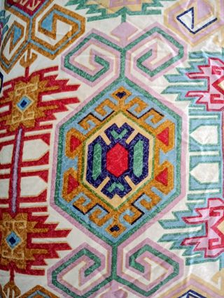 Edredón reversible multicolor 