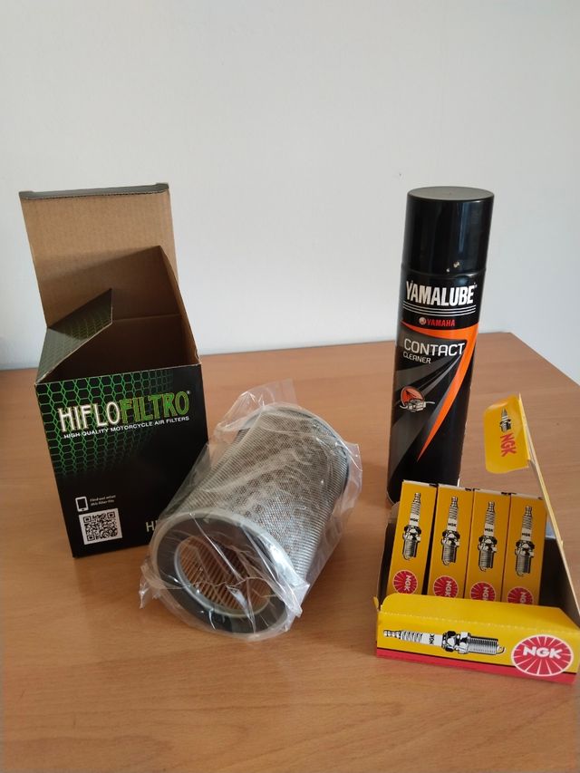 Limpiador, bujías y filtro para honda CBF600