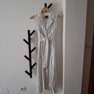 Vestido midi rayas DKNY