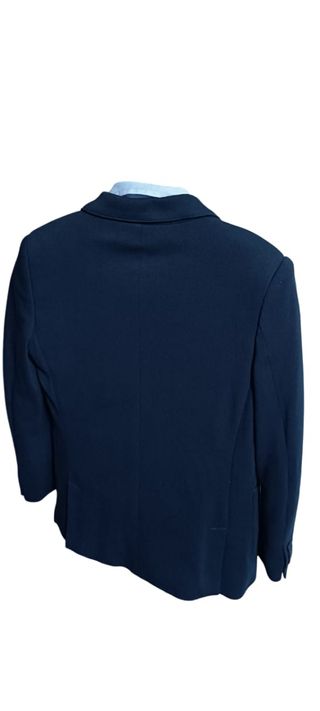 Traje de comunión niño azul marino y blanco roto