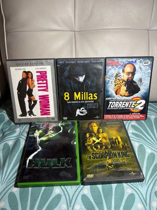 Lote 5 Películas DVD: En español 