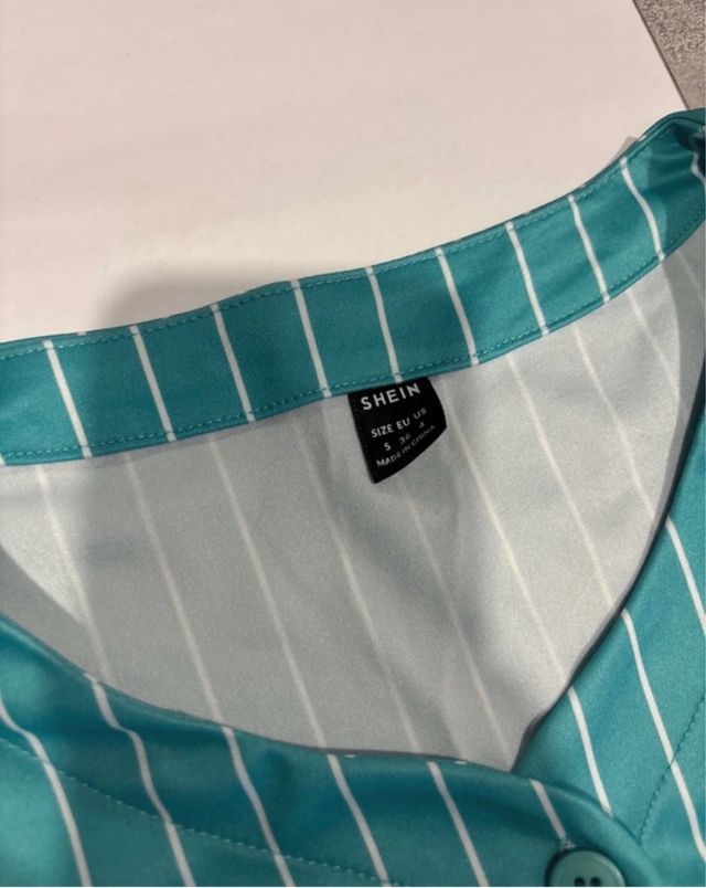 Camisa larga Urban rayas blancas