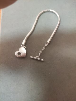 Pulsera Pandora Corazón Plata 18cm