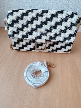 Bolso Joy & Roy blanco y negro.