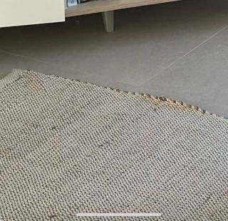 Alfombra Zara Home de Yute Beige/Marrón