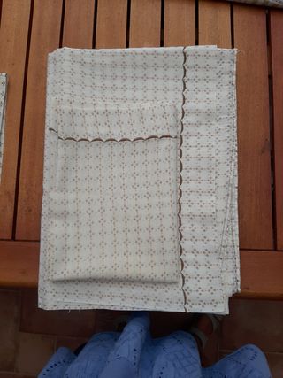 Juego Sábanas Cama 90 Beige y Marrón