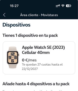 Apple Watch 2023 SE GPS+Cellular Azul