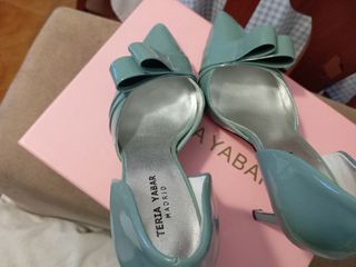 Zapatos Teria Yabar Tacon Azul Marino