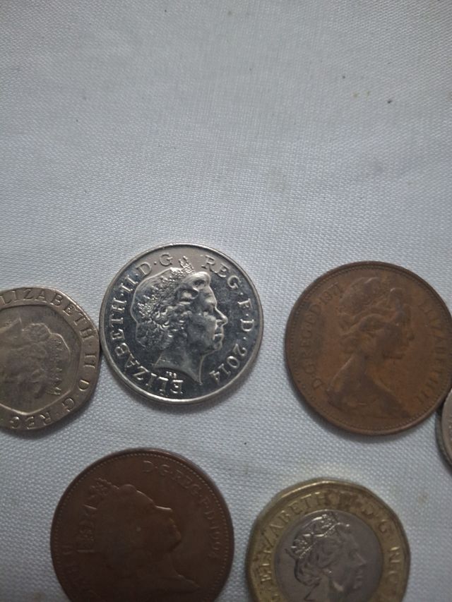 Lote de monedas Reina Elisabeth 40 monedas