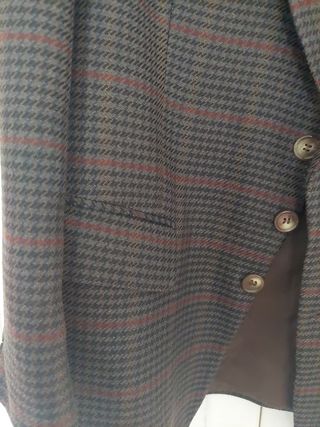 Americana de cuadros hombre