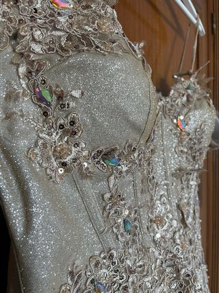 Vestido Quinceañera Champagne Dorado
