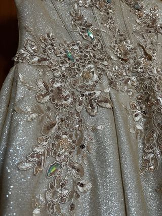 Vestido Quinceañera Champagne Dorado