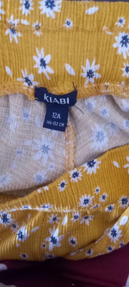 Pantalón niña estampado floral, talla 12 años