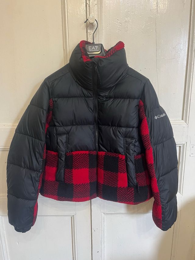 Giubbotto Columbia Nero e Rosso