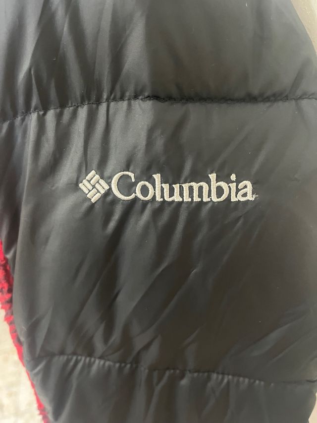 Giubbotto Columbia Nero e Rosso