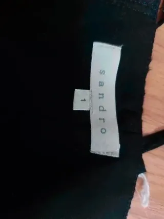 Vestido negro sandro encaje