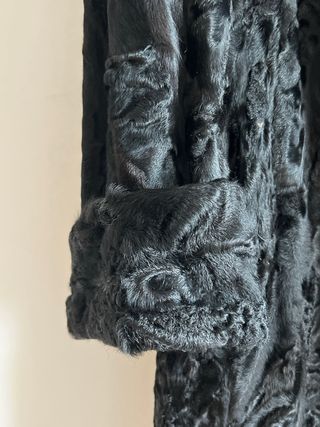 Abrigo Dasco Negro Piel
