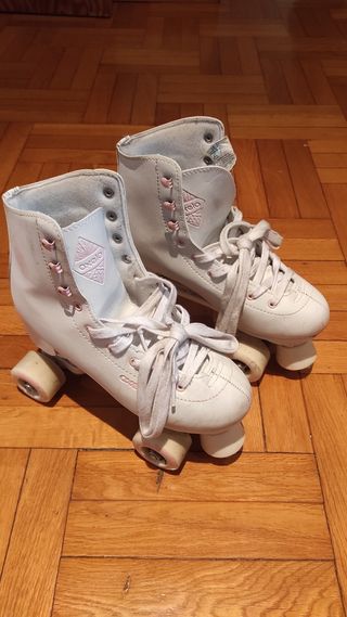 Patines Oxelo Blancos con detalles rosas. Talla 39