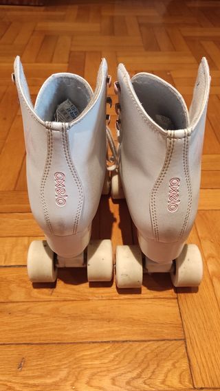 Patines Oxelo Blancos con detalles rosas. Talla 39