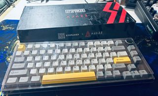 Teclado Mecánico AJAZZ AK820PRO LCD Gris/Amarillo