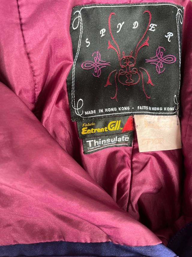 Traje de esquí naranja con capucha talla 38