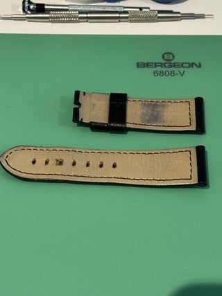 Correa Panerai Piel Negra 24-22