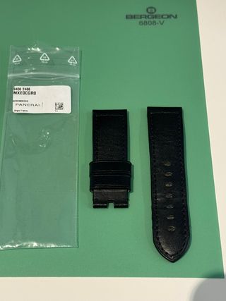 Correa Panerai Piel Negra 24-22