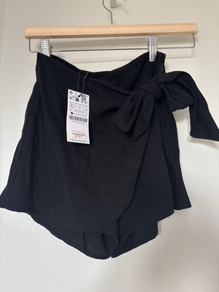 Falda pantalón Zara negra Talla 32