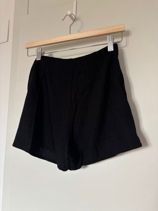 Falda pantalón Zara negra Talla 32