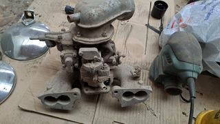 Colector y Carburador R8 R12