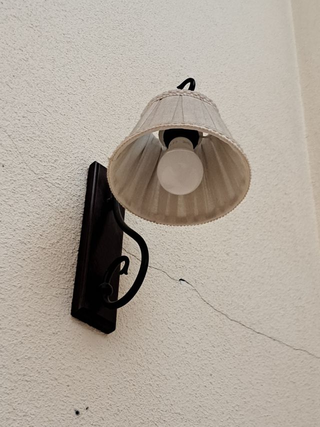 Conjunto 2 Lámparas Blanco y marrón