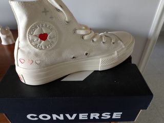 Converse All Star bianche platform