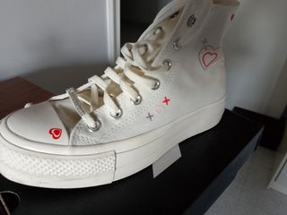 Converse All Star bianche platform